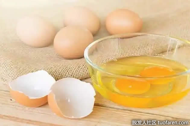 3种鸡蛋发膜可滋润干燥的头发